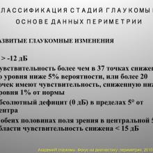 Фокус на диагностику. Периметрия, field of vision. По Материалам   Европейского глаукомного общества.Терминология и руководство по глаукоме. 3 -ий выпуск. 2008. АкадемиЯ  глаукомы, Academy glaucoma. Глаукома от «А» до «Я», При поддержке компании Пфайзер. Клуб знатоков. Образовательный проект портала Орган зрения www.organum-visus.com